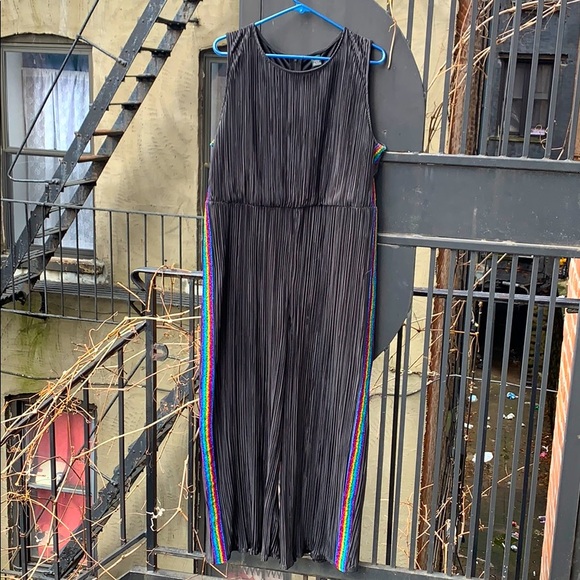 wild fable Pants - Wild Fable XL Rainbow Glitter Trim Jumpsuit Romper